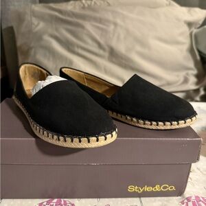 Style & Co. Black Espadrille Loafers
